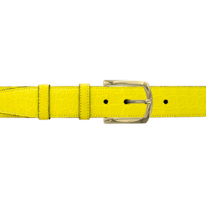 1 1/2" Canary Seasonal Belt with Oxford Cocktail Buckle in Brass