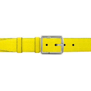 1 1/2" Canary Seasonal Belt with Crawford Casual Buckle in Polished Nickel