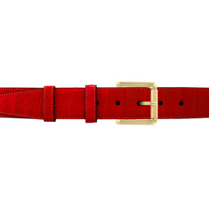 1 1/2" Candy Seasonal Belt with Austin Casual Buckle in Brass