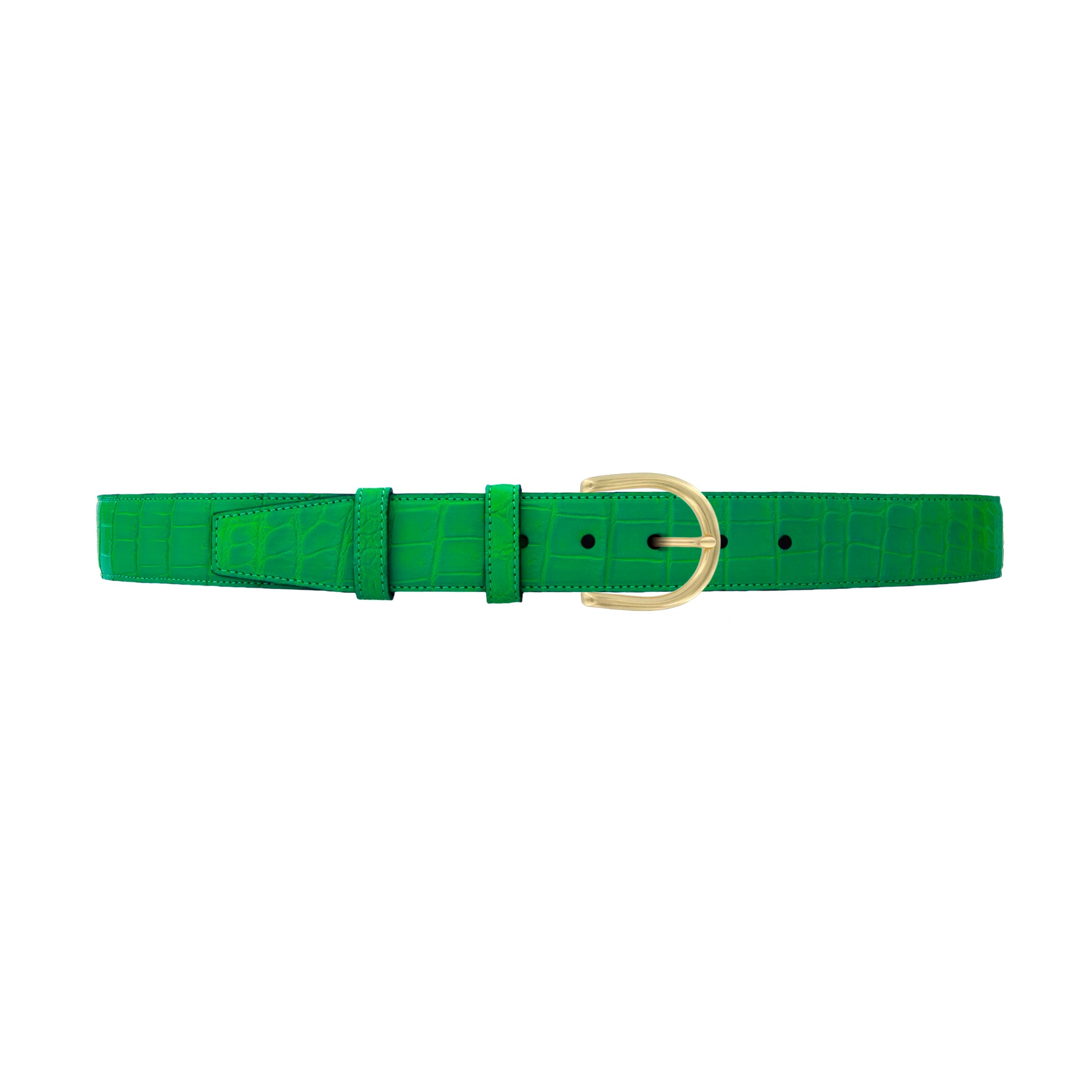 1 1/2" Fern Seasonal Belt with Denver Casual Buckle in Brass