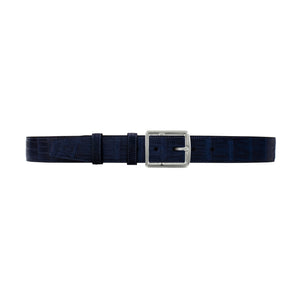 1 1/2" Midnight Classic Belt with Crawford Casual Buckle in Polished Nickel
