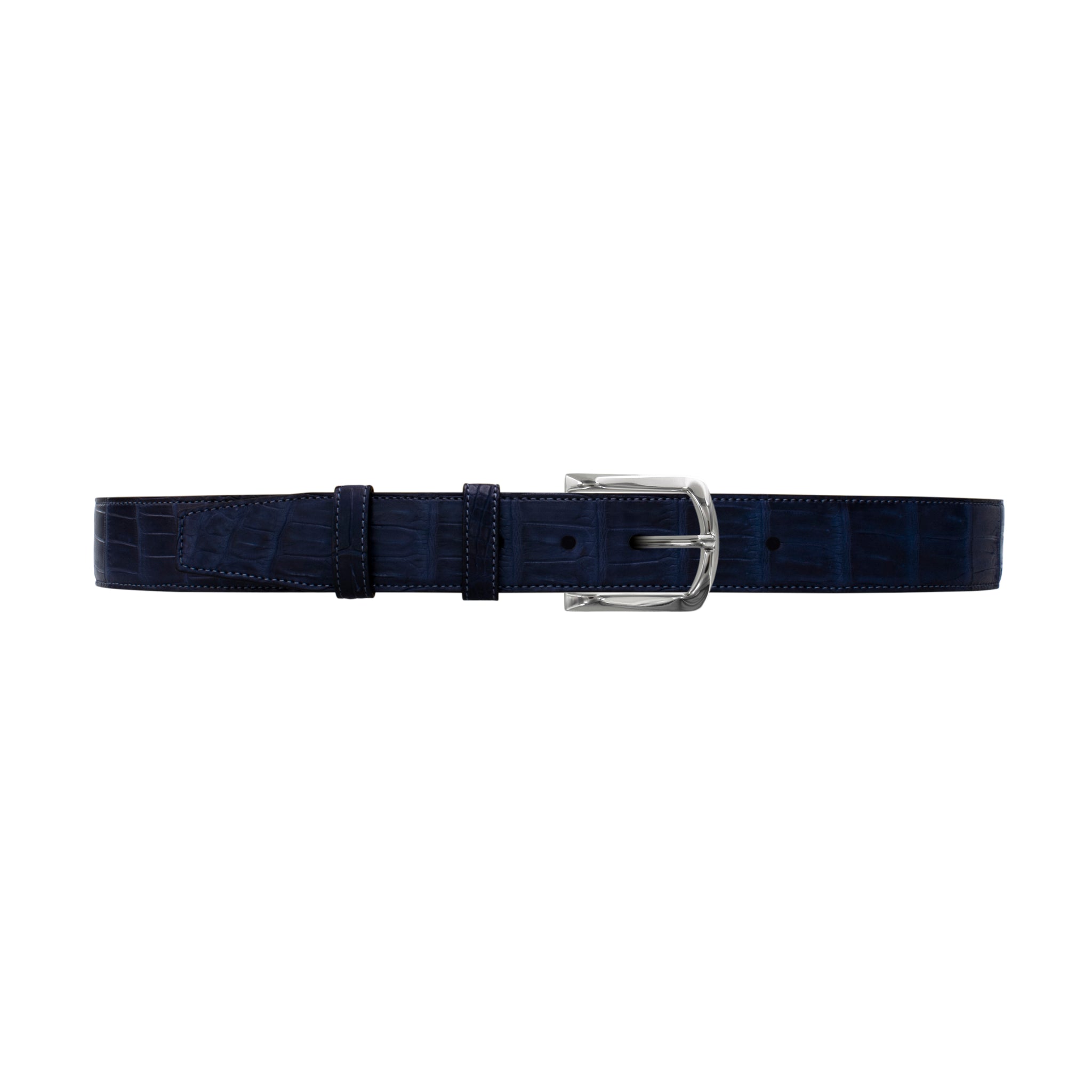 1 1/2" Midnight Classic Belt with Sutton Dress Buckle in Polished Nickel