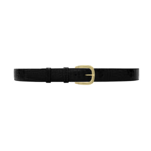1 1/2" Raven Classic Belt with Oxford Cocktail Buckle in Brass