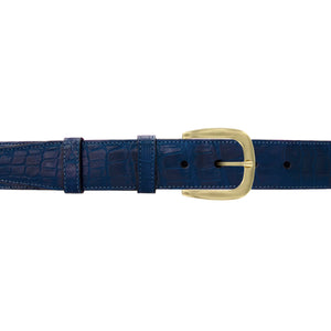 1 1/2" Royal Seasonal Belt with Oxford Cocktail Buckle in Brass