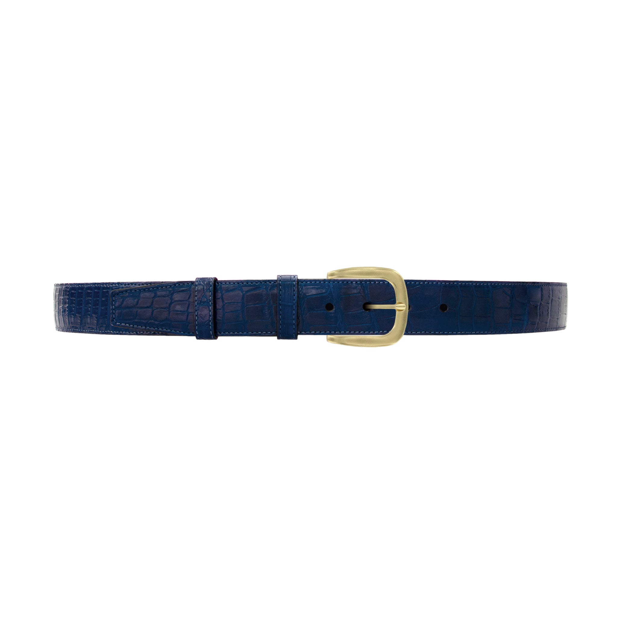 1 1/2" Royal Seasonal Belt with Oxford Cocktail Buckle in Brass