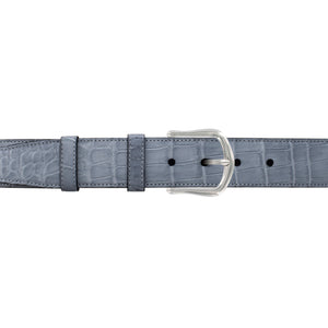 1 1/2" Slate Seasonal Belt with Derby Cocktail Buckle in Polished Nickel