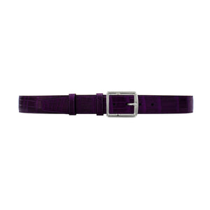 1 1/2" Violet Seasonal Belt with Crawford Casual Buckle in Polished Nickel