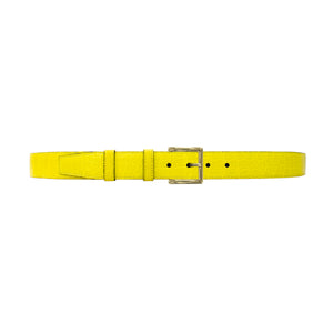 1 1/4" Canary Seasonal Belt with Regis Dress Buckle in Brass