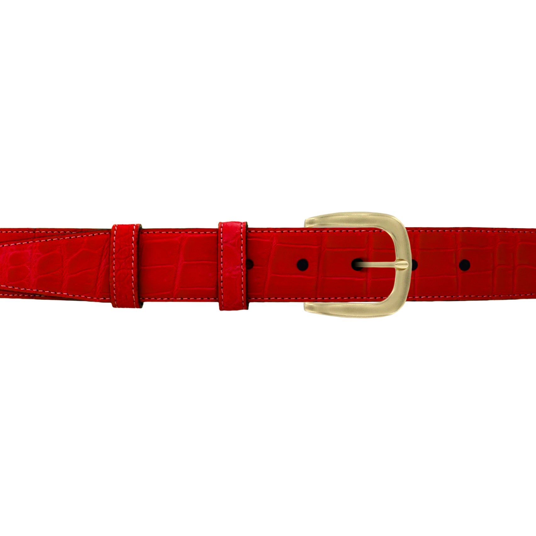 1 1/4" Candy Seasonal Belt with Oxford Cocktail Buckle in Brass