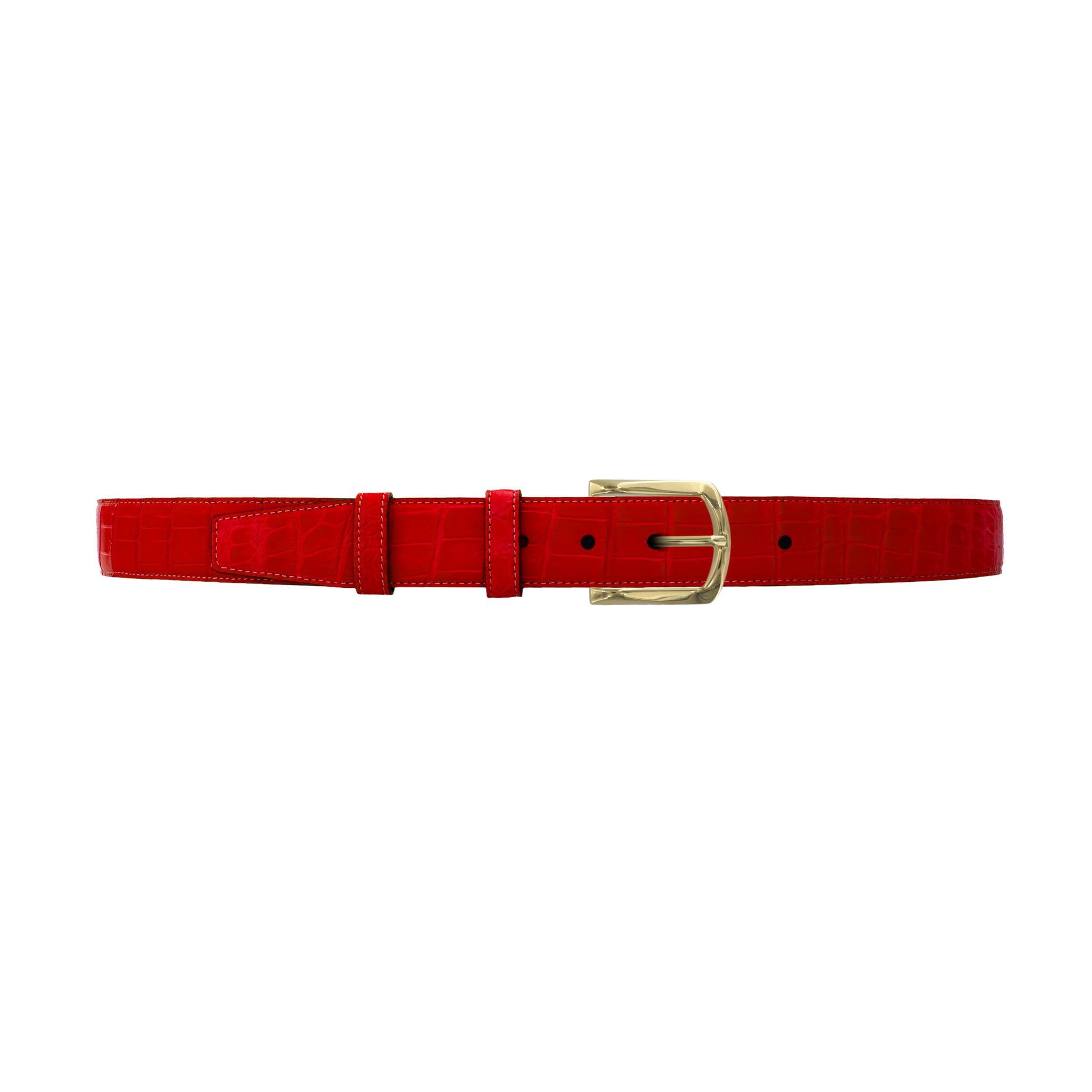 1 1/4" Candy Seasonal Belt with Sutton Dress Buckle in Brass