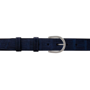 1 1/4" Midnight Classic Belt with Denver Casual Buckle in Matt Nickel