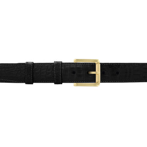 1 1/4" Raven Classic Belt with Austin Casual Buckle in Brass