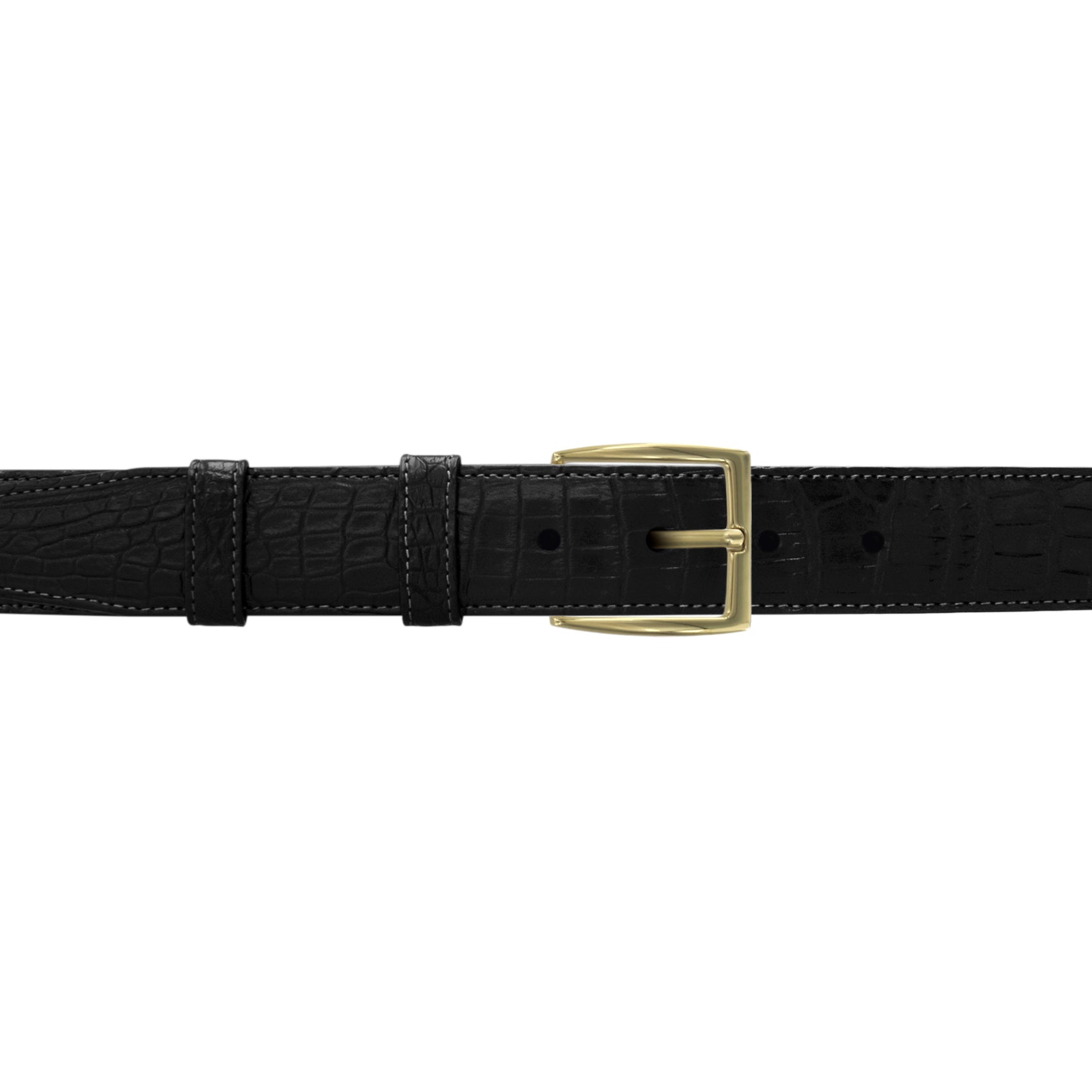 1 1/4" Raven Classic Belt with Winston Dress Buckle in Brass