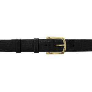 1 1/4" Raven Classic Belt with Sutton Dress Buckle in Brass