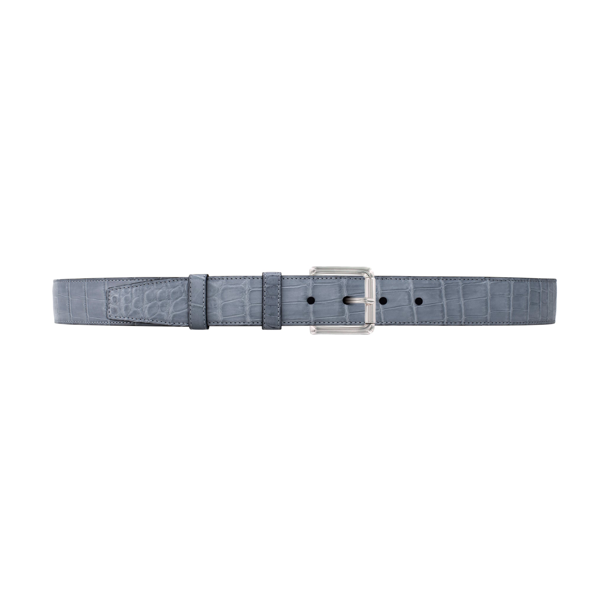 1 1/4" Slate Seasonal Belt with Austin Casual Buckle in Polished Nickel