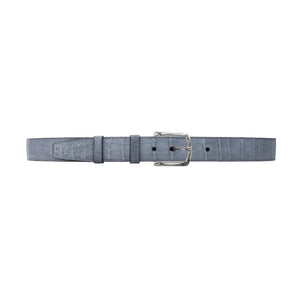 1 1/4" Slate Seasonal Belt with Sutton Dress Buckle in Polished Nickel