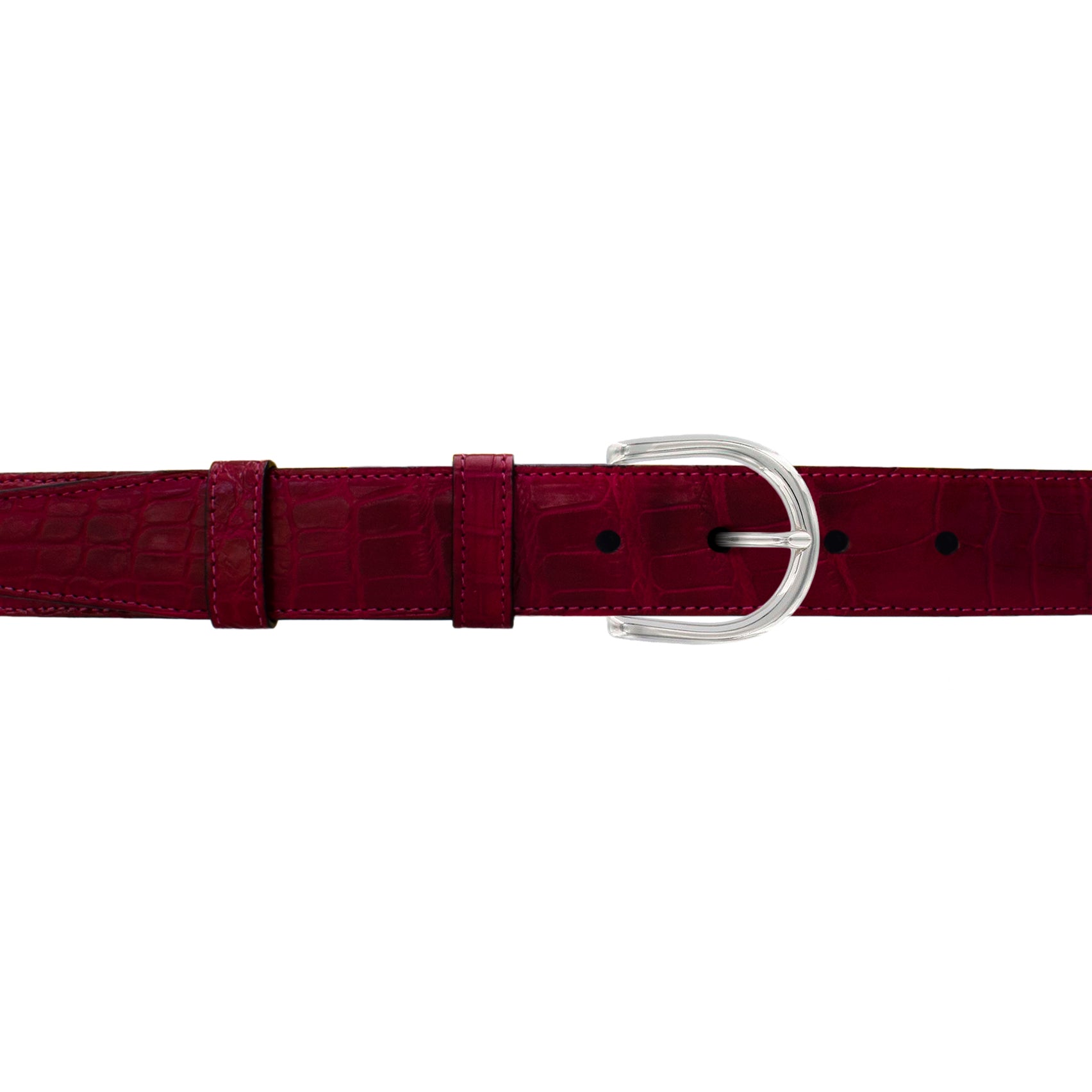 114" Garnet Seasonal Belt with Denver Casual Buckle in Polished Nickel