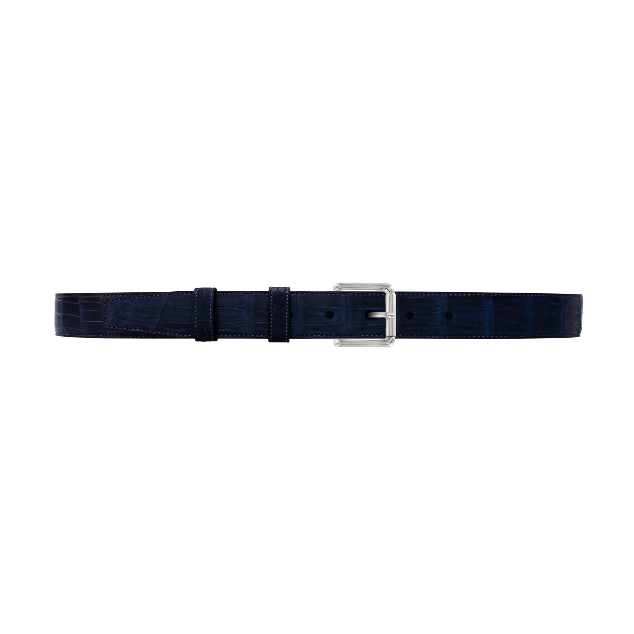 1" Midnight Classic Belt with Denver Casual Buckle in Polished Nickel