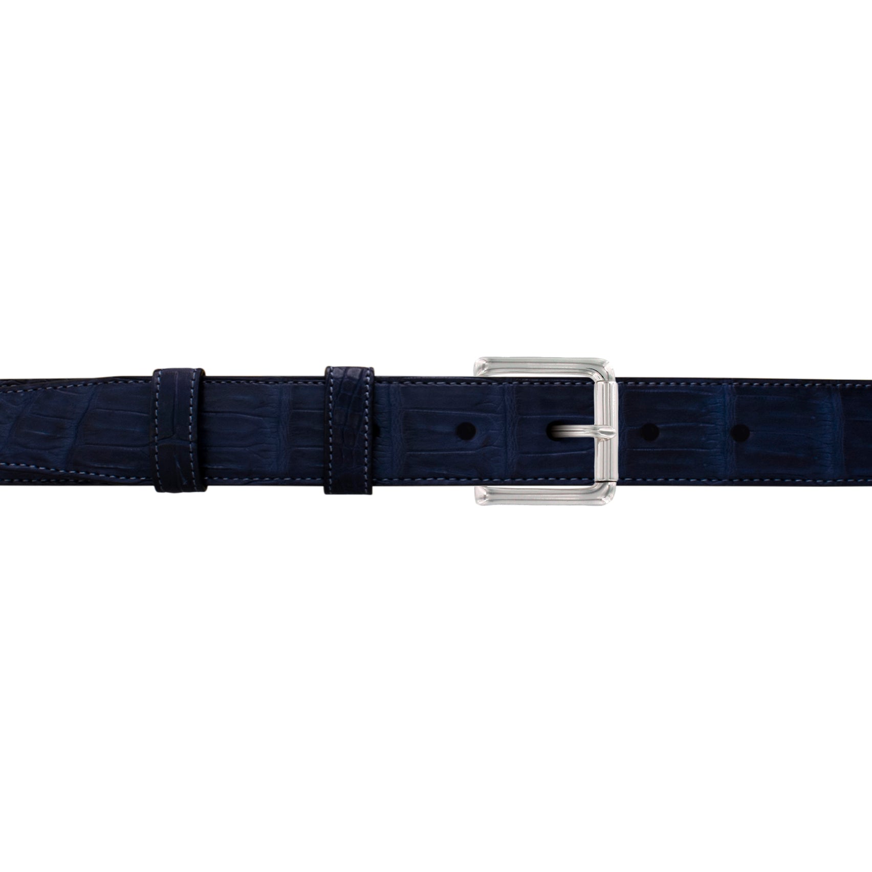 1" Midnight Classic Belt with Denver Casual Buckle in Polished Nickel