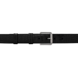 1" Raven Classic Belt with Austin Casual Buckle in Matt Nickel