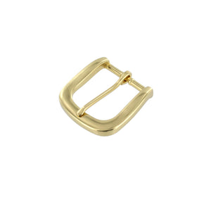 1 1/2" Garnet Seasonal Belt with Oxford Cocktail Buckle in Brass