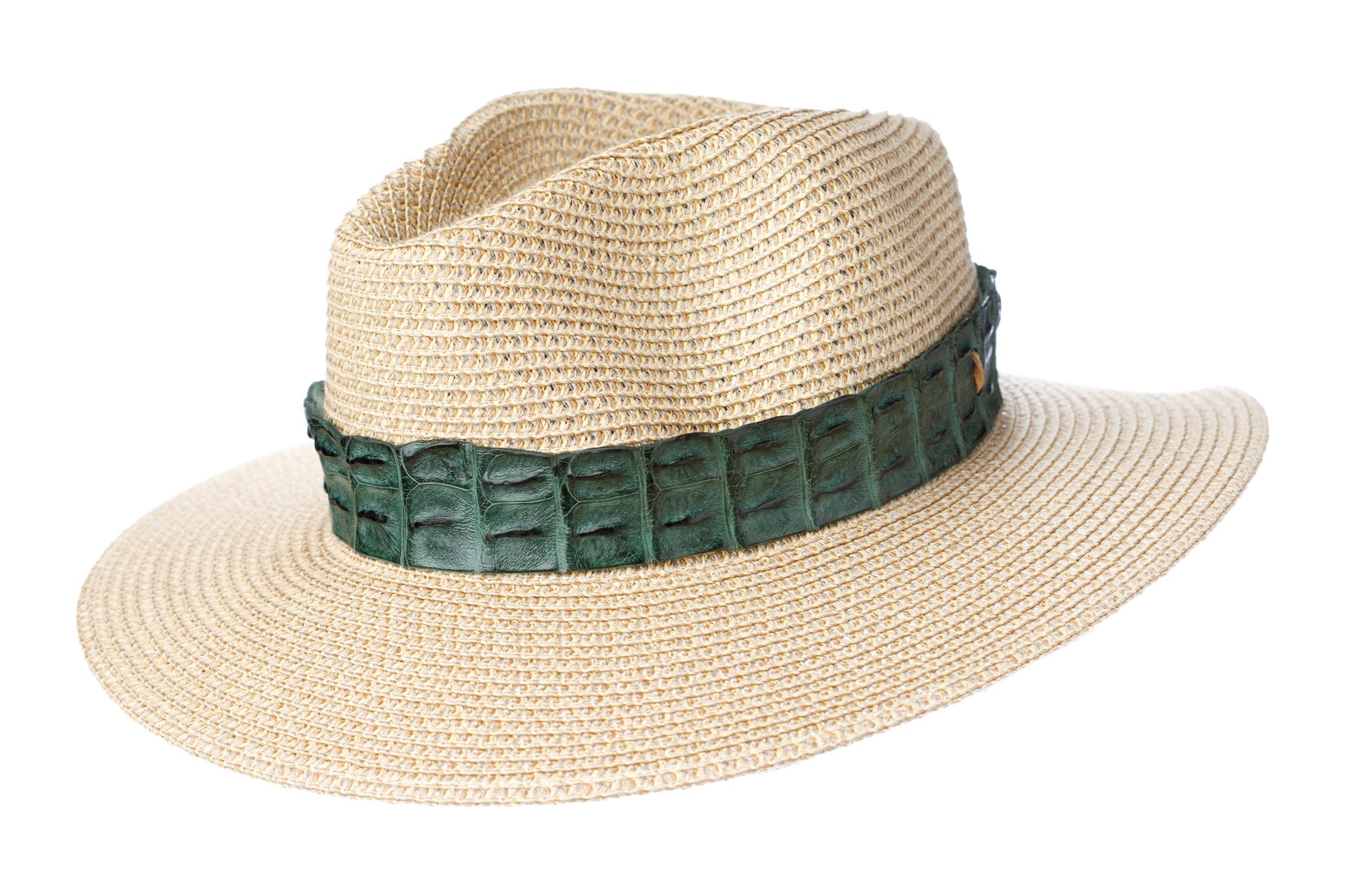 Crocodile Hat Band - Hunter Blue