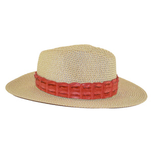 Crocodile Hat Band - Red