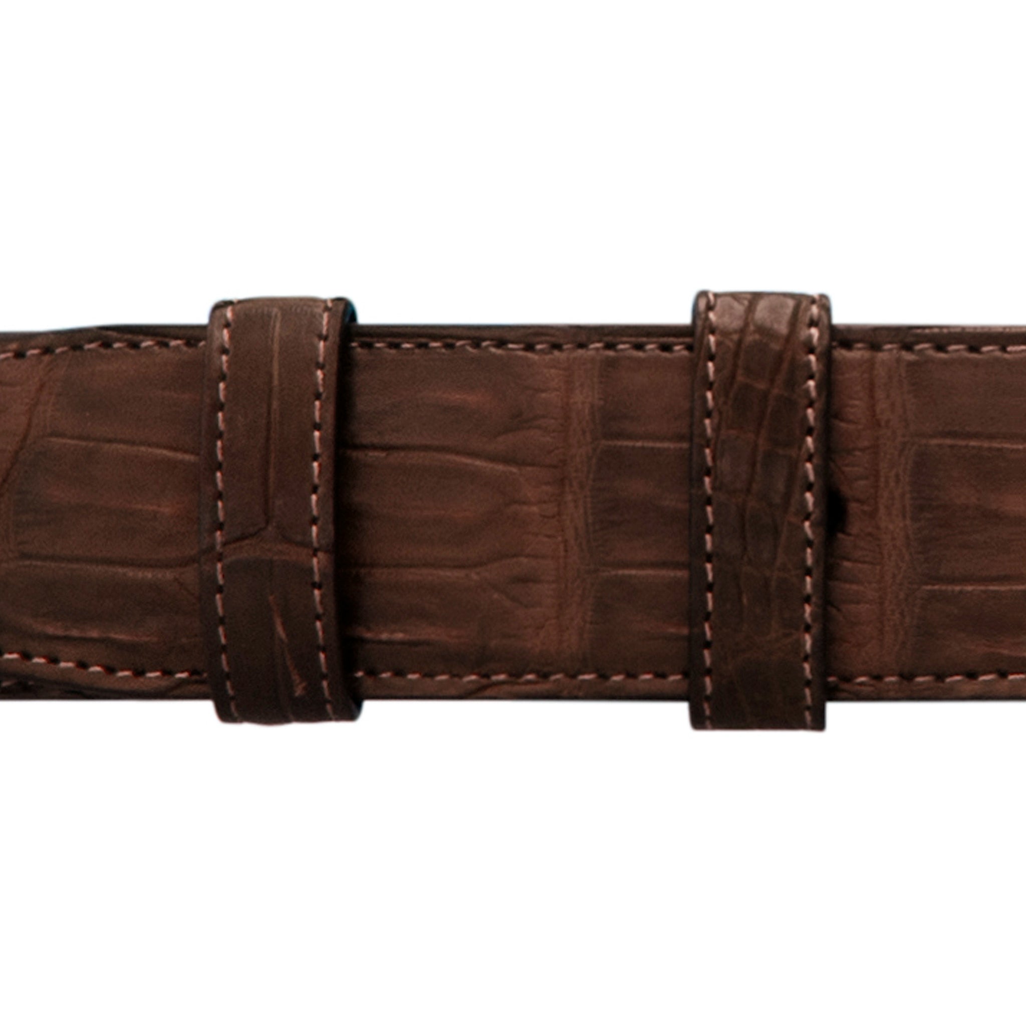 1 1/2" Cognac Classic Belt with Crawford Casual Buckle in Brass