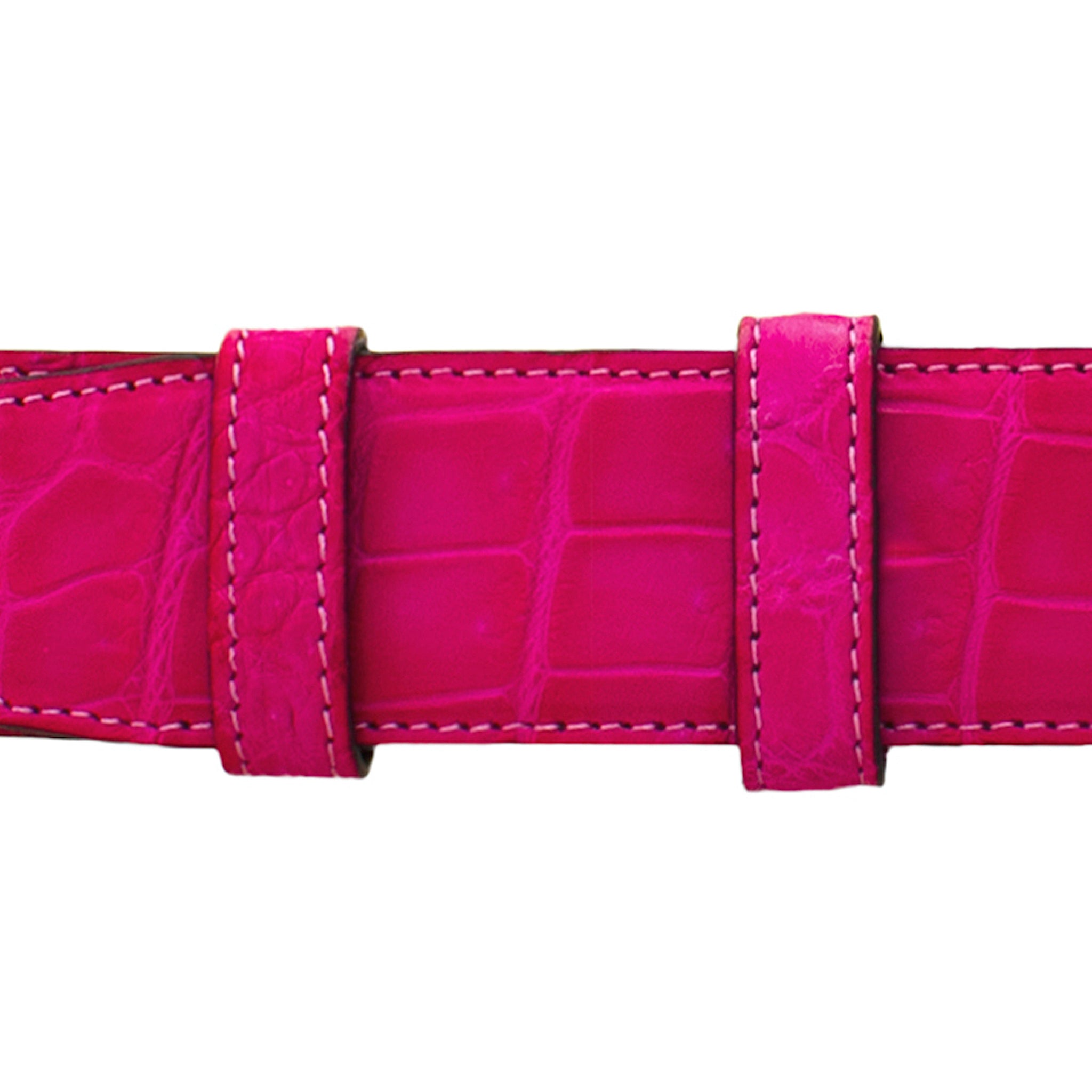 1 1/2" Fuchsia Seasonal Belt with Denver Casual Buckle in Brass