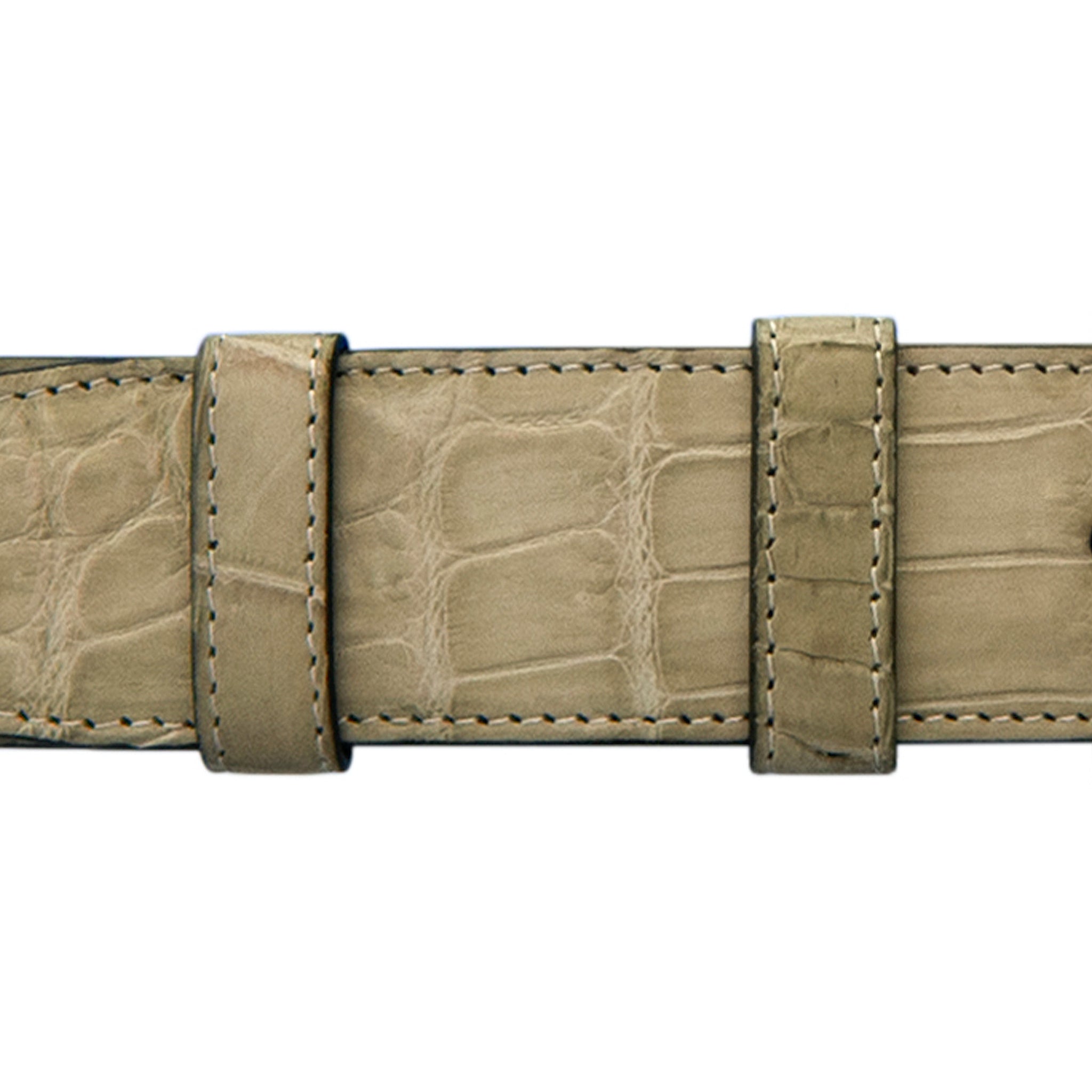 1 1/4" Sand Classic Belt with Sutton Dress Buckle in Brass